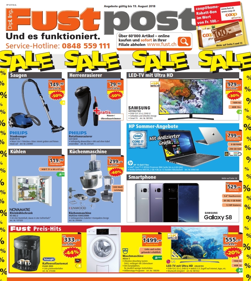 Fust Best Fust Aktionen gültig von 23.07.2018 bis 19.08.2018